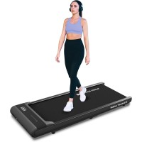 Mobvoi Walking Pad Under Desk Treadmill Portable Small 2 in 1 Treadmills for Home and Office Walking Jogging Running Machine Zwift Kinomap with LED Display Remote Control 4 MPH Easy Storage